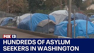 Hundreds of migrants seek asylum in Tukwila, Washington | FOX 13 Seattle