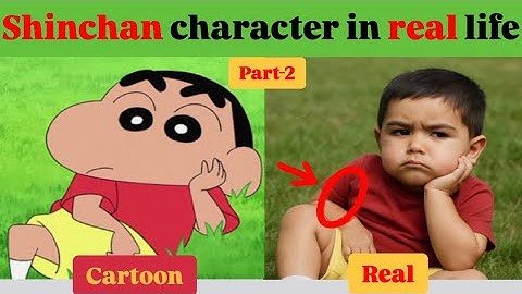 Shinchan character in real life part-2 || #shinchan #doremon #chotabheem #cartoon