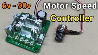 REES52 Motor Pump Speed Controller, 6V to 90V 15A DC Large Power PWM Switch for Frequency Control