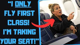 r/EntitledPeople - Psycho Karen STALKS ME at an Airport! Demands My SPECIAL Seat!