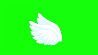 4K Angel Wings Green Screen