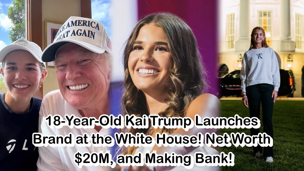 18-Year-Old Kai Trump Launches Brand at the White House! Net Worth $20M