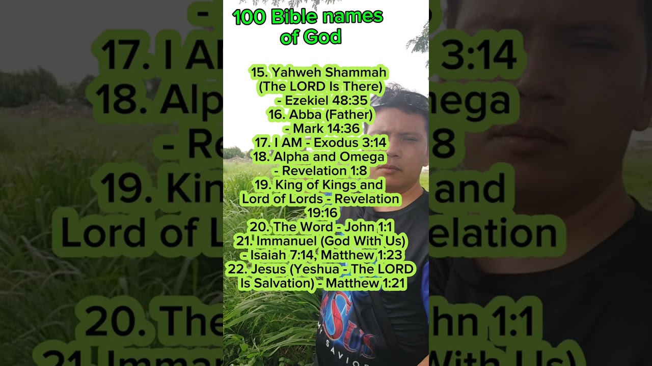100 Bible names of God