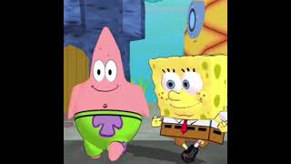 spongebob and patrick dancing to loud earrape music