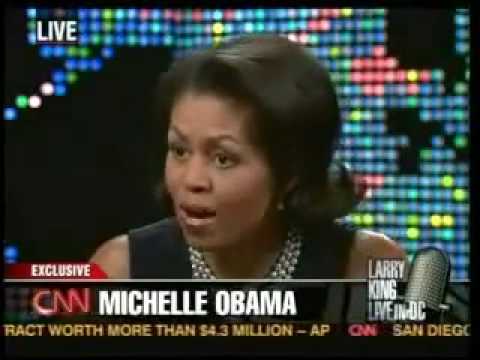 Michelle Obama on Larry King Live
