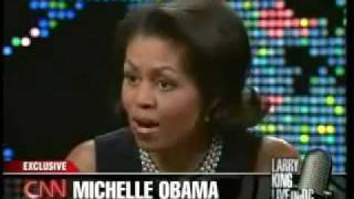 Michelle Obama on Larry King Live