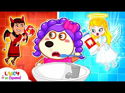 🪥 ¡El Ángel y el Diablo de los Dientes! | Good Habits for Kids + Más🌈@LucyEnEspanol