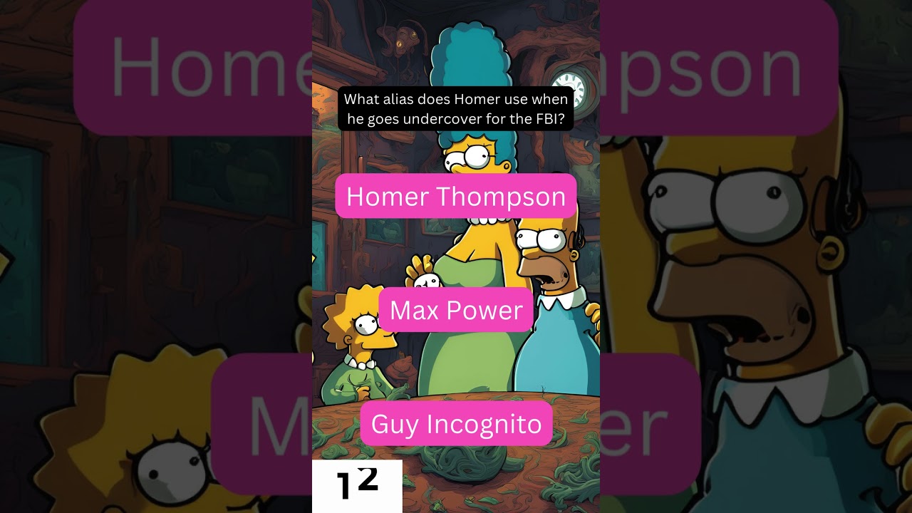 Think You Know The Simpsons? Prove It! 🍩🤓 