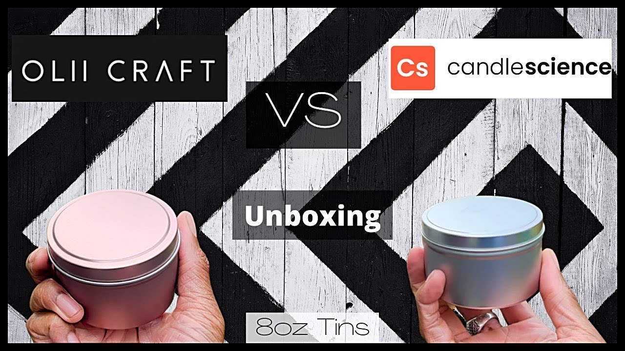 Candle Science Tins VS Olii Craft Tins Unboxing / Price Comparison/ASMR