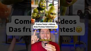 Como fazer o vídeo viral das frutas falantes usando apenas 1 Inteligência artificial absurda!