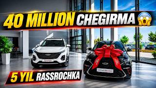 CHERY 40 MILLION FOYDA😱 5 YILGA 0% RASSROCHKA 🔥 CHERY AVTOSALONDA KATA YANGILIK.CHERY NARXLARI 2026
