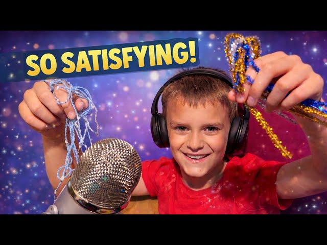 My son tries ASMR random new experimental triggers