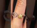 ✨ Flower Bypass Ring | Enamel and Lab Grown Diamonds 🌼💍