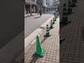 車道に現れた不審者