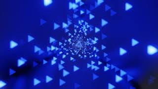 Abstract Background Video 4k Blue Triangle Bokeh Calm VJ LOOP NEON Sci-Fi Gaming RGB Wallpaper Wealth
