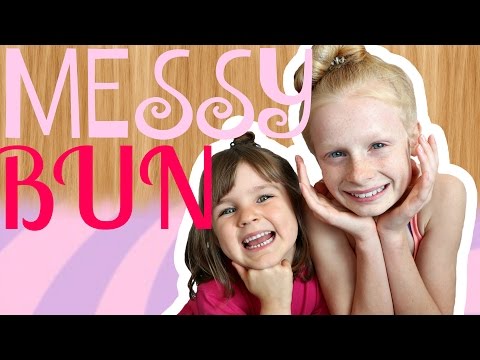 HOW I DO MY MESSY BUN (hair tutorial) | Fizz Sisters