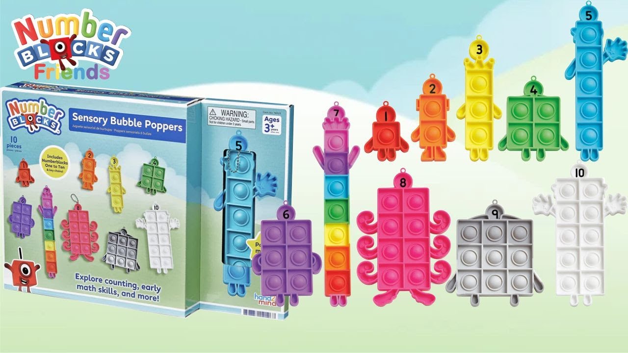Numberblocks – Unboxing Numberblocks Friends Learning Resources Numberblocks Sensory Bubble Poppers!