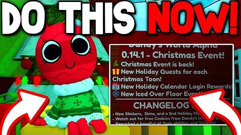 DANDYS WORLD UPDATE! (NEW CODES, Christmas Floors & New Skins & New Toons) Roblox