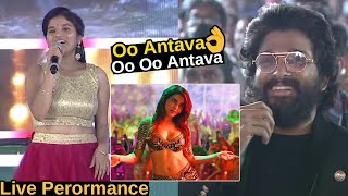 Oo Antava..Oo Oo Antava Song Live Performance|Samantha|Allu Arjun, Rashmika | DSP|Mangli|Oo Antava