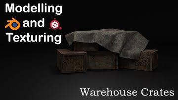 Warehouse Crates - Modelling and Texturing in Blender 2.8 and Substance Painter (TIMELAPSE)