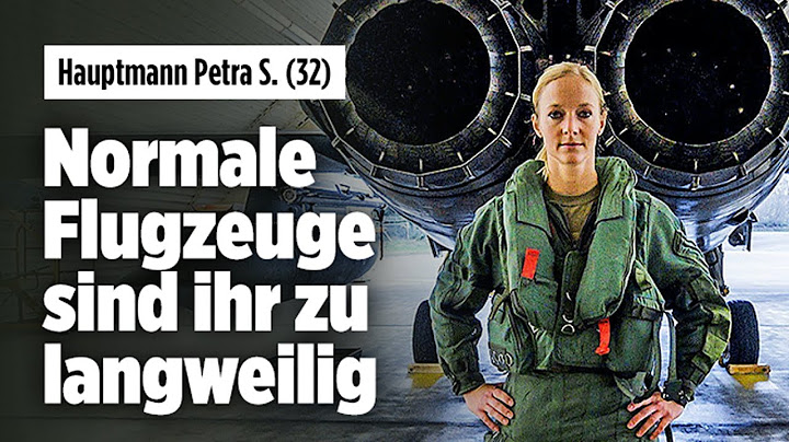 Ich bin Deutschlands einzige Kampfjet-Pilotin