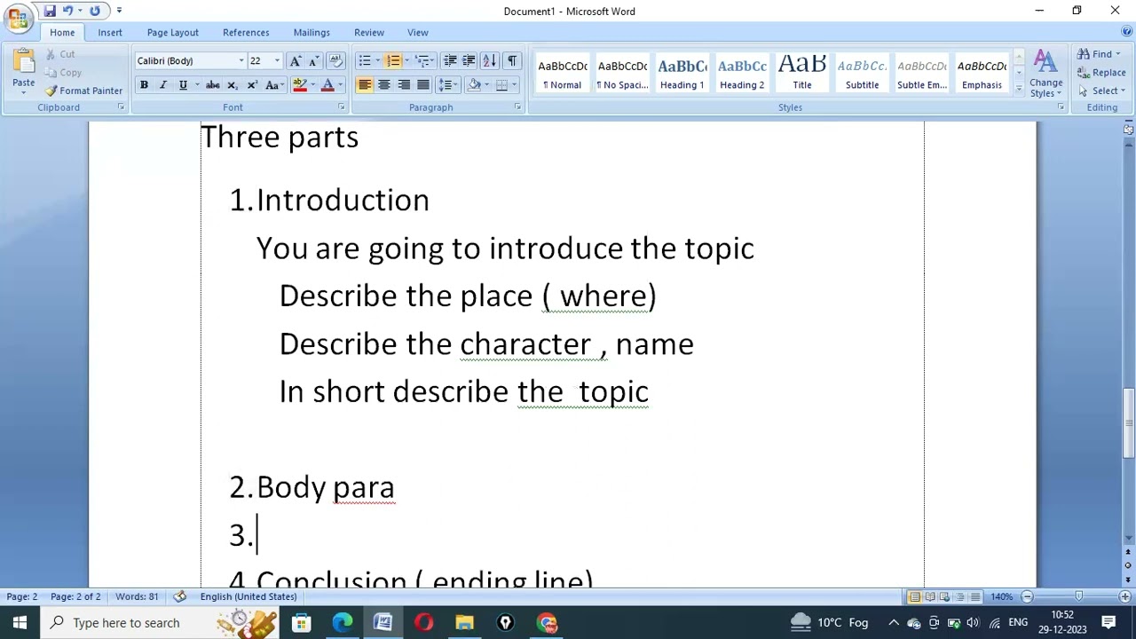Faits Divers TEF Canada, Expression écrite  Section A, the easy structure for Faits Divers.