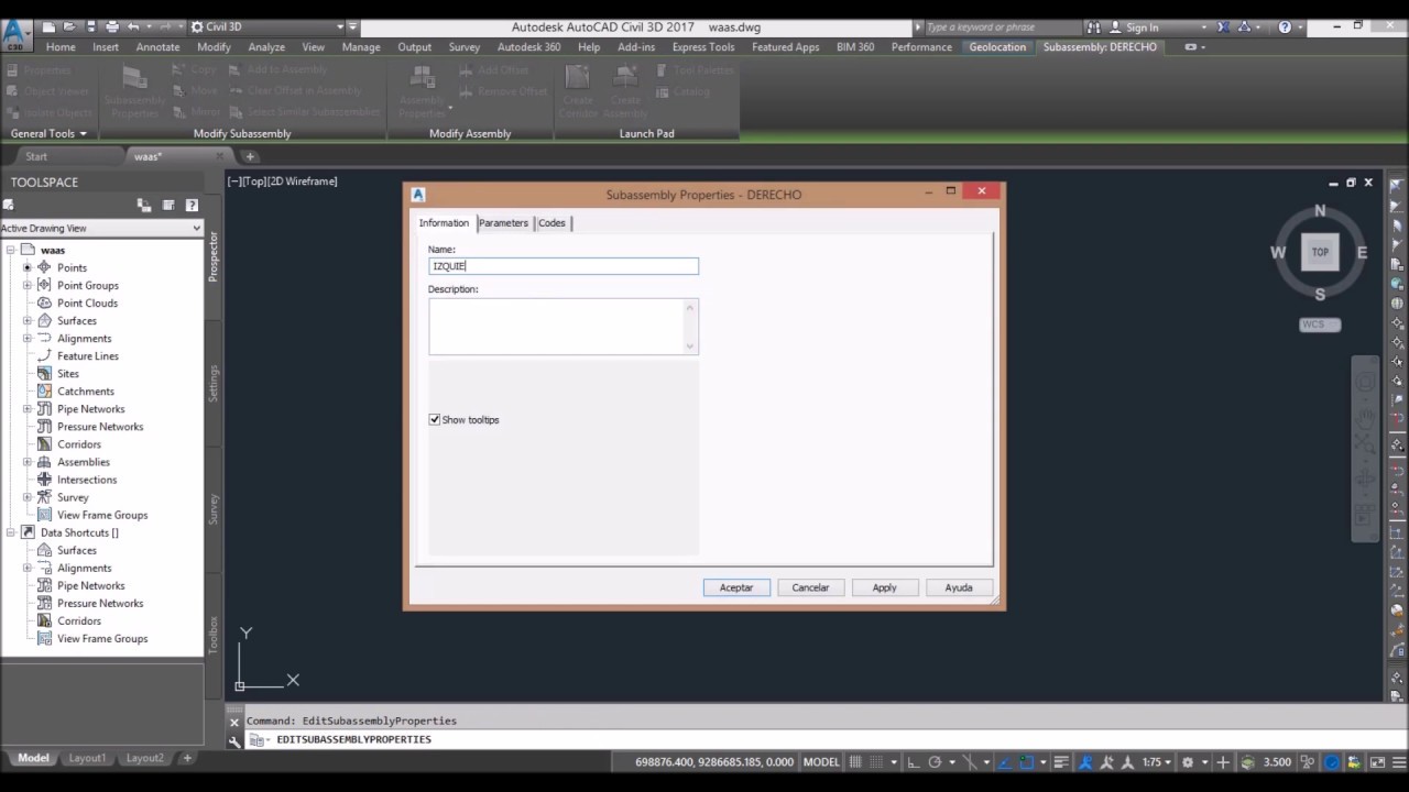 CURSO CIVIL 3D ENSAMBLE Y SUBENSAMBLE - YouTube