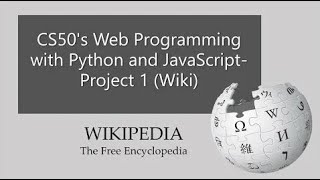 CS50W - Project 1: Wiki