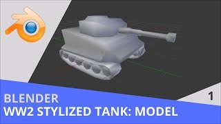 Blender Speedart - WW2 Stylized Tank - Part 1: Model and UV Map screenshot 3