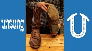 Well Worn LUCCHESE Gator Cowboy Boots Full Restoration