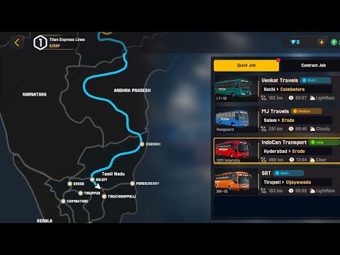 Bus 🚌 Master India Game Play Hyderabad To Erode Drive In Tamil
