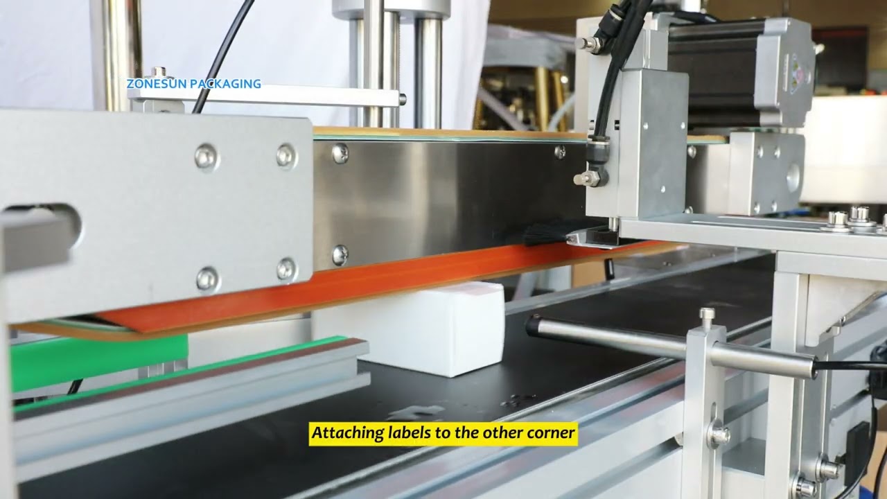 Automatic 2 Corner Wrap Label Applicator Machine For Small Boxes