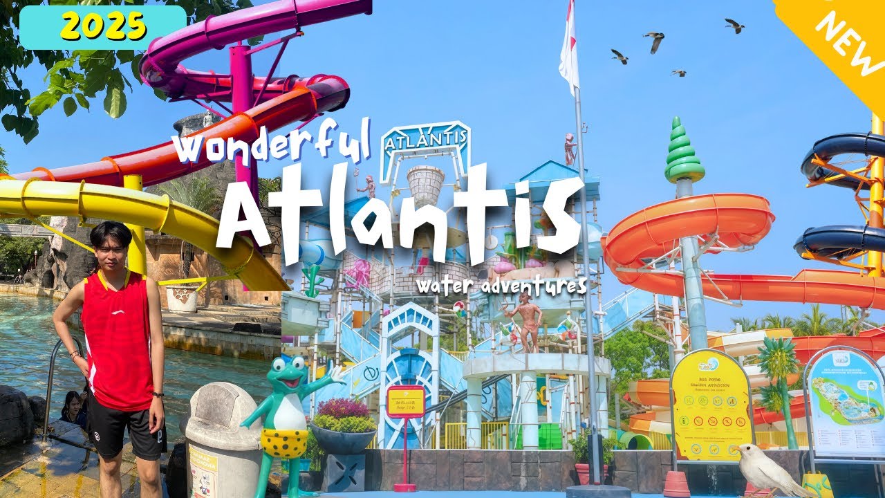 EXPLORE ATLANTIS WATER ADVENTURE ANCOL JAKARTA TERBARU 2024 - Cobain Semua Water Slider!!! Asli seru