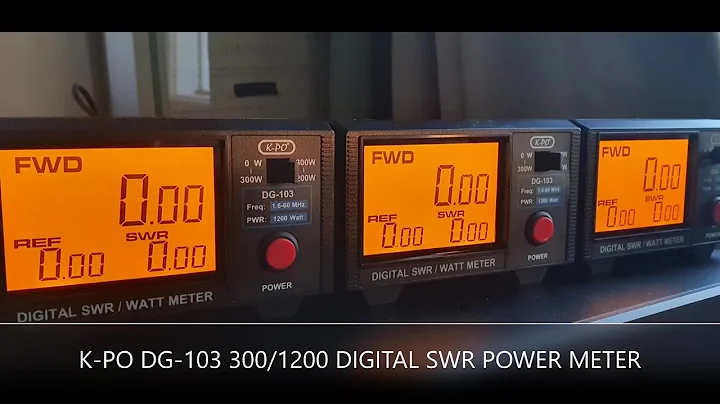 K.P.O DG-103- 300W/1200 WATT DIGITAL SWR POWER METRE.....INCONCLUSIVE.