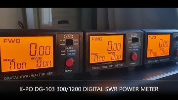 K.P.O DG-103- 300W/1200 WATT DIGITAL SWR POWER METRE.....INCONCLUSIVE.