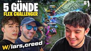 5 GÜNDE ESNEK CHALLENGER OLMAYA ÇALIŞIYORUZ @LARSAHAN @KassadinsCreed @ShawiKatami_LoL