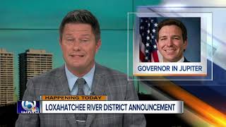 Gov. DeSantis in Jupiter Wednesday for announcement