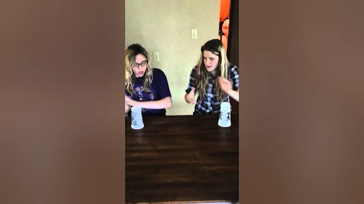 Bailey and Katelin Singing the Cups Song in The Su...