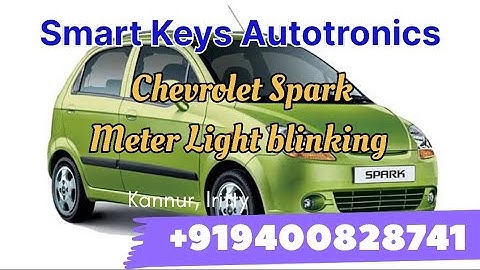 Chevrolet Spark Meter repair , Meter light blinking