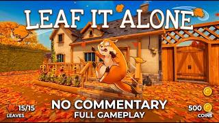 SAtisfying Game || Leaf It Alone – Full Gameplay (speedrun) || Cozy Adventure with Dried Leaves🍂||