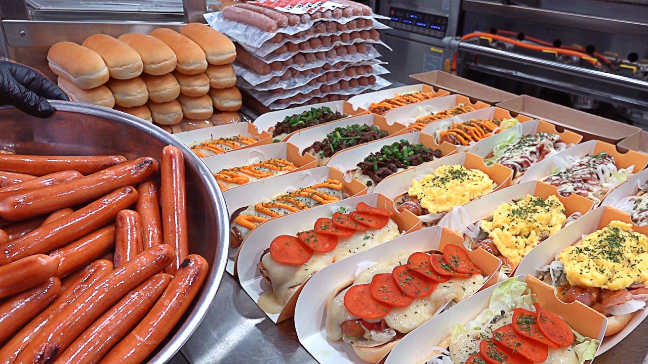 2,000 sold out every day?! American-style Hot Dog with Incredible Toppings - Korean street food