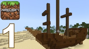 Minecraft - Gameplay Walkthrough Part 1 - New Survival World (iOS,Android) No commentary