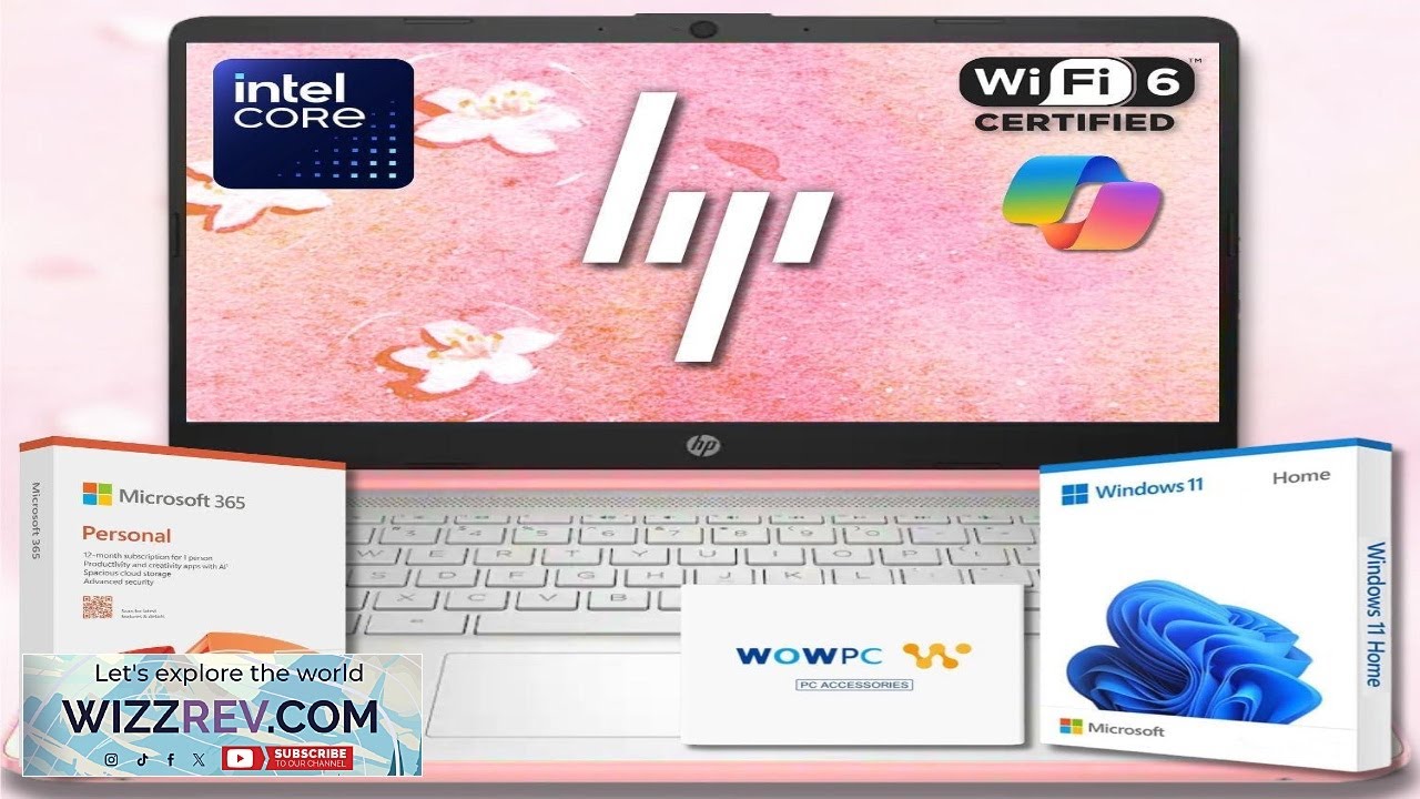 HP Ultrabook Laptop with Microsoft Copilot AI & Office 365  Intel