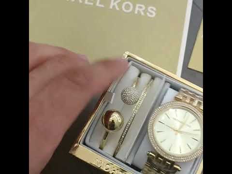 מייקל קורס - MICHAEL KORS דגם: MK3191 סט שעון + 2 צמידים - YouTube