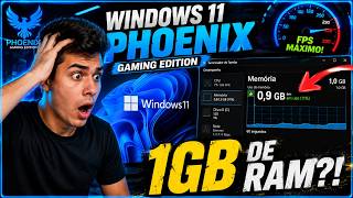 WINDOWS 11 PHOENIX com APENAS 1GB de RAM 😳