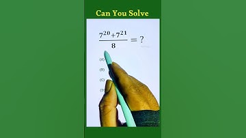 Can you simplify this nice fractional exponent math expression 7²⁰+7²¹/8= ?