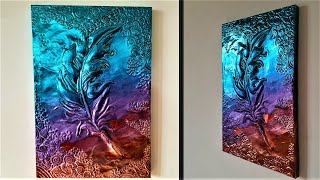 How to Make Embossed Painting | Metal Art