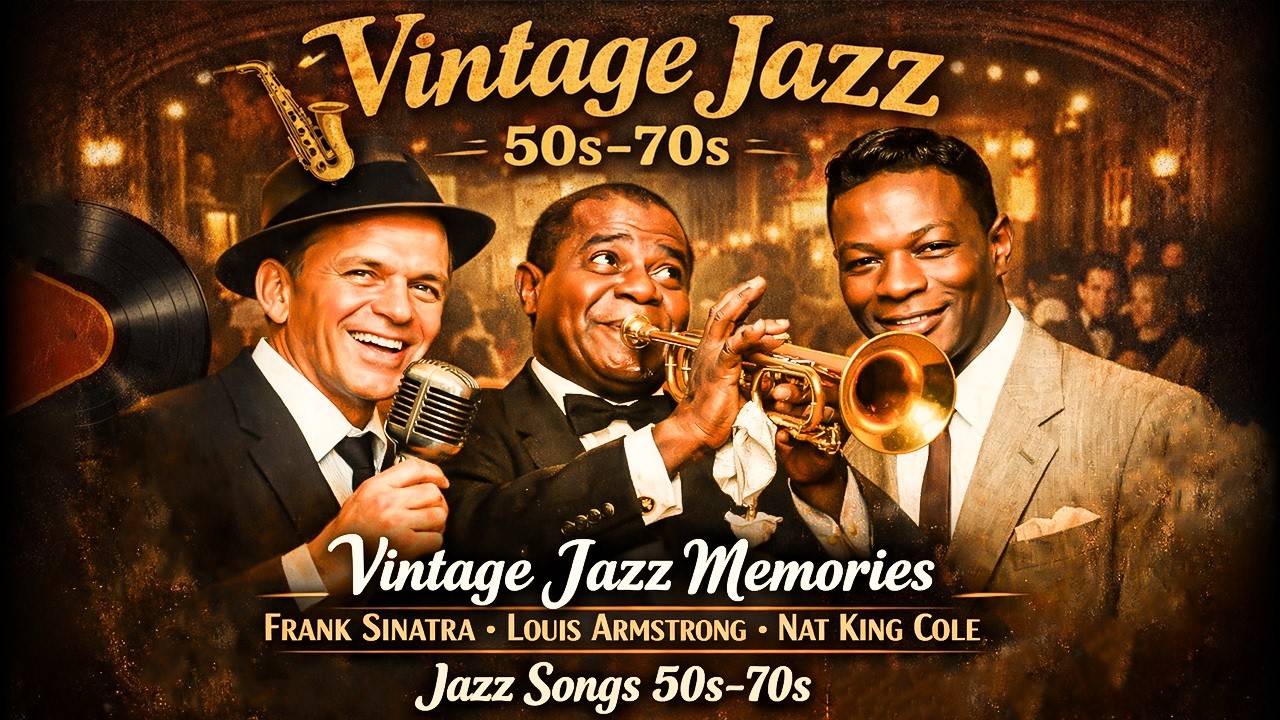 Vintage Jazz Memories 🎷 Frank Sinatra, Louis Armstrong, Nat King Cole | Jazz Songs 50s–70s