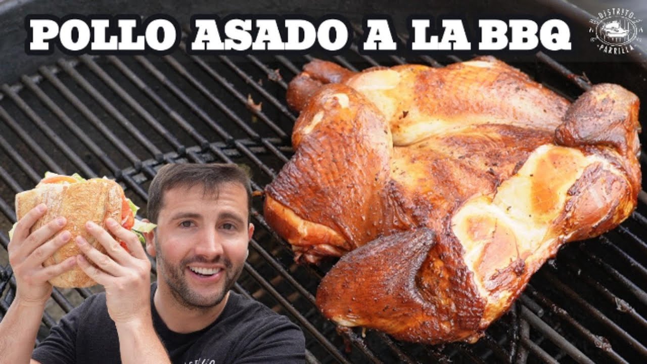 Pollo entero asado en la Barbacoa | Distrito Parrilla