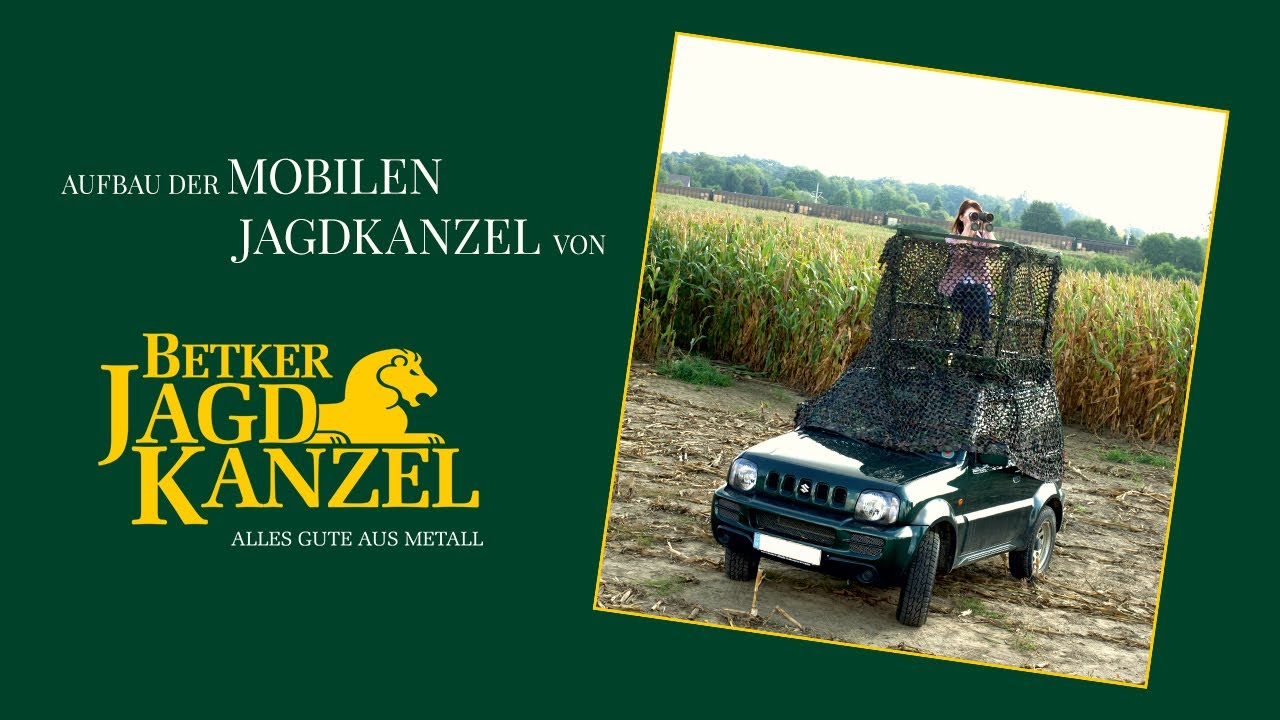 Aufbau der mobilen Jagdkanzel von Metallbau Betker